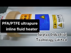 Calentadores flúidos químicos en línea Ultrapure del calentador PFA/PTFE de Fluorolymer, calentadores en línea