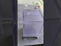 100 mm x 140 mm x 195 mm pequeños tanques de PVC transparentes con tapa para laboratorio