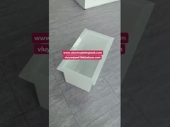 Tanque de almacenamiento químico/galvánico soldado de polipropileno PP blanco