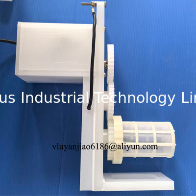 Barril de electroplataje de mini PP 60 * 100 mm con una sola cesta para un pequeño tanque de electroplataje