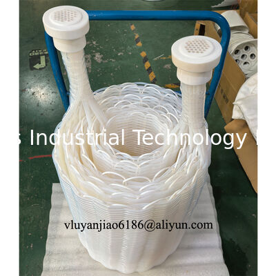 Intercambiadores de calor de tipo PTFE de tipo tubo de inmersión cilíndrico